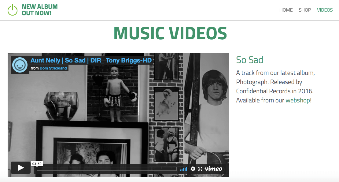 A marketing video embedded into a Strikingly user's website A marketing video embedded into a Strikingly user's website